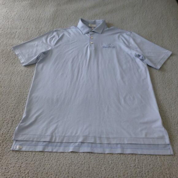 Peter Millar Shirt Mens XL Golf Polo Summer Comfort Performance Blue Stretch - Picture 1 of 10